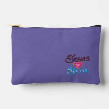 Christian Accessory Pouch Jesus Loves You