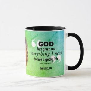 Christian Affirmation EVERYTHING I NEED Photo Mug