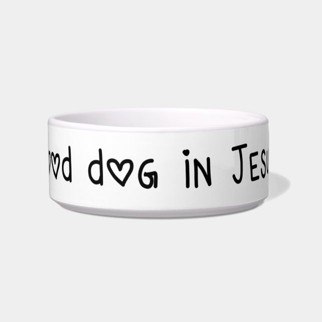 Christian Affirmation Pet Feeding & Water Bowl (Front)