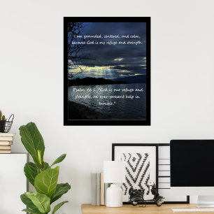 Christian Affirmation Quote & Corresponding Bible Poster