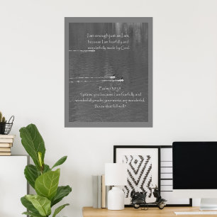 Christian Affirmation Quote & Corresponding Bible Poster