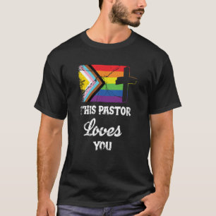 Christian Ally Inclusive Pride Clergy This Pastor  T-Shirt