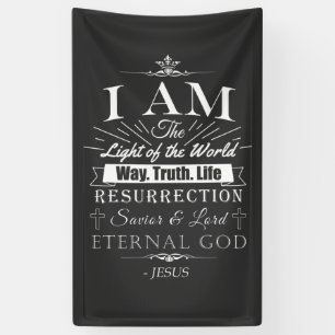 Christian Amazing Bible Claims of Jesus: I AM Banner