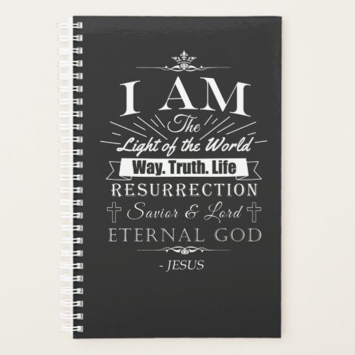 Christian Amazing Bible Claims of Jesus I AM Planner
