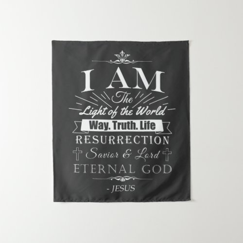 Christian Amazing Bible Claims of Jesus I AM Tapestry