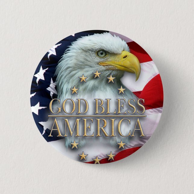 CHRISTIAN AMERICAN DESIGNS PINBACK BUTTON (Front)