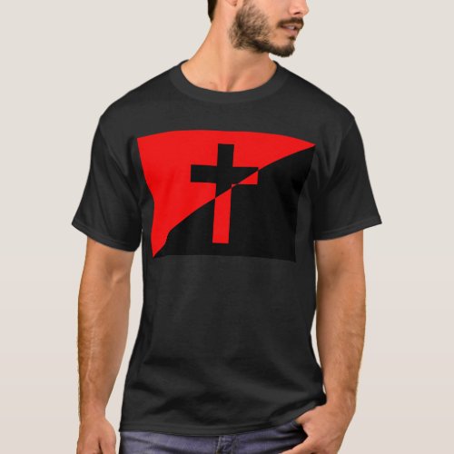 Christian Anarchist Anarchy Christianity Flag T_Shirt