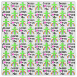 CHRISTIAN AND RELIGIOUS JESUS LOVES ME FABRIC