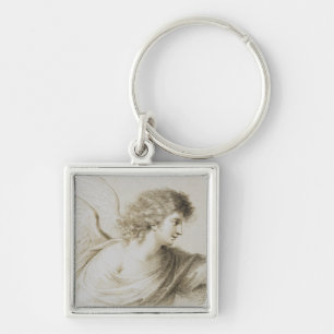 Christian angel by Francesco Bartolozzi Keychain