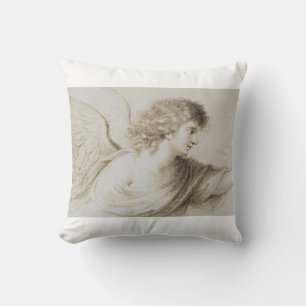 Christian angel by Francesco Bartolozzi Throw Pillow