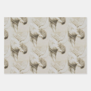 Christian angel by Francesco Bartolozzi Wrapping Paper Sheets