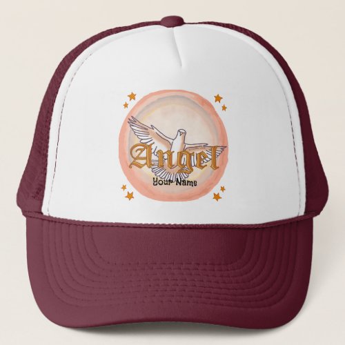 Christian angel dove trucker hat