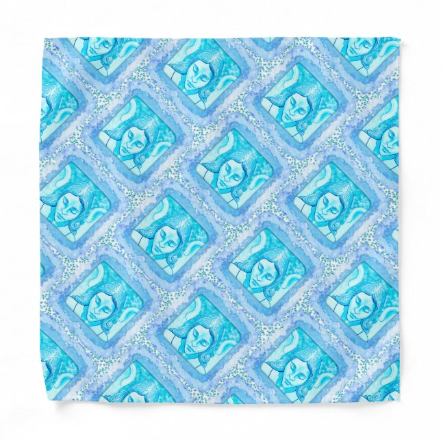 Christian Angel Head Sketch Bandana (Front)
