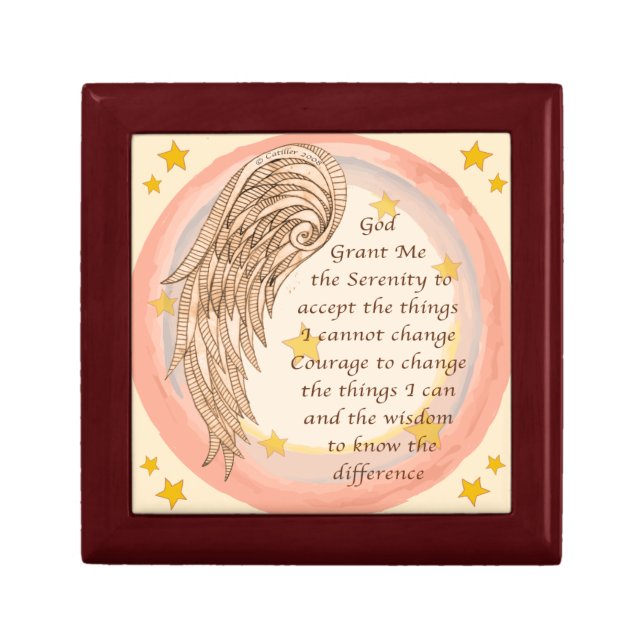 Christian Angel Serenity Prayer Gift Box (Front)