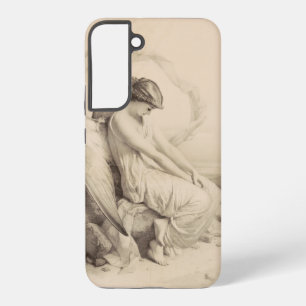 Christian angel sitting on a stone samsung galaxy s22+ case
