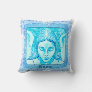 Christian Angel Sketch Throw Pillow