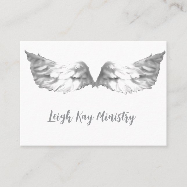 Christian Angel Wings business cards (Front)