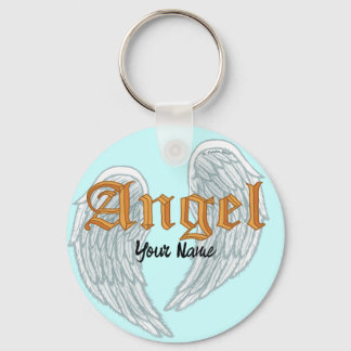Christian Angel Wings key chain