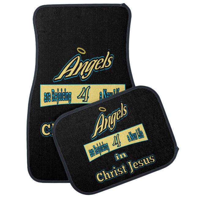 Christian Angels Are Rejoicing Car Floor Mat Set (Set)