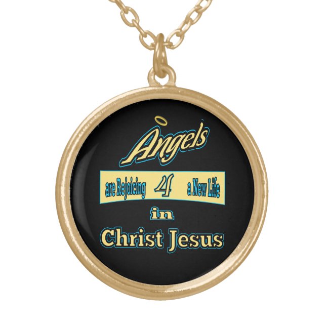 Christian Angels Are Rejoicing Necklace (Front)