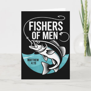 Christian Angler Fishers Of Men Matthew 4 19 Verse Card