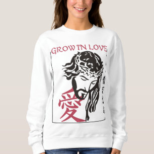 Christian anime graphic, Japanese Christianity Sweatshirt
