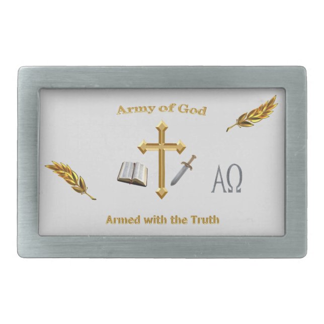 Christian Army of God Belt Buckle (Front)