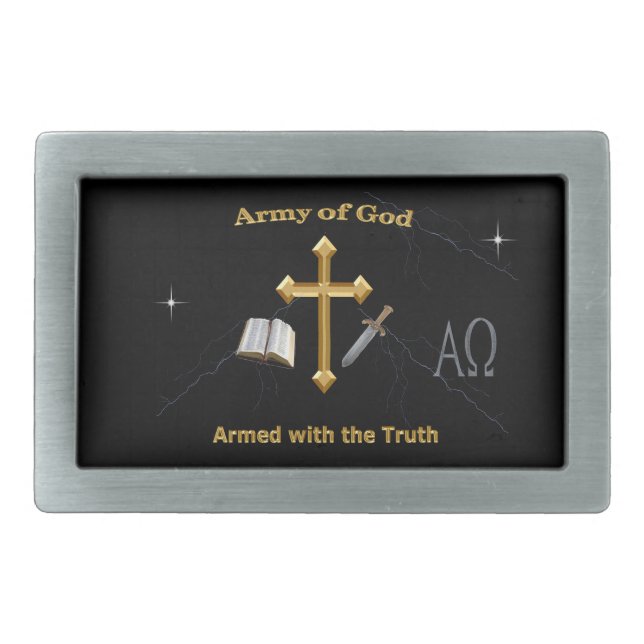 Christian Army of God Belt Buckle (Front)
