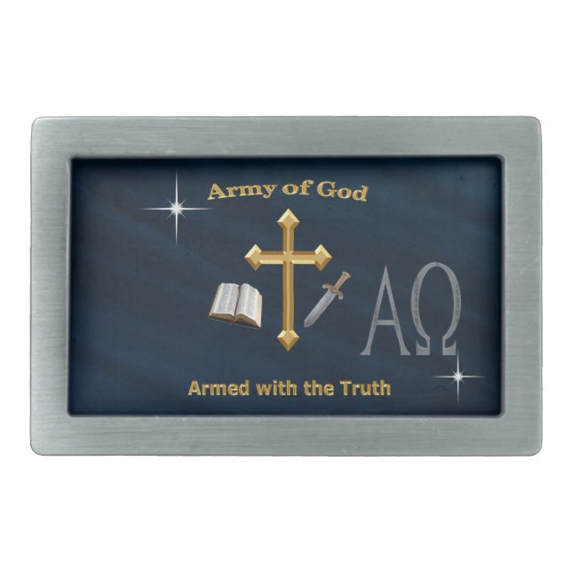 Christian Army of God Belt Buckle (Front)
