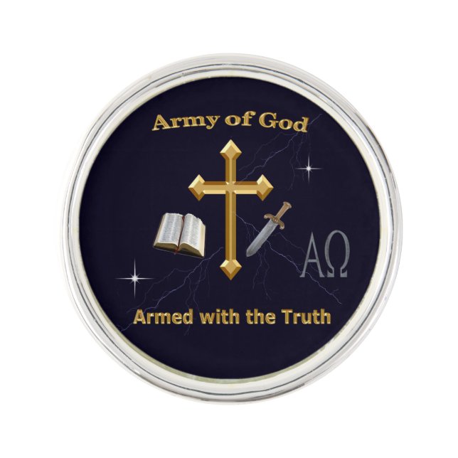 Christian Army of God Lapel Pin (Front)