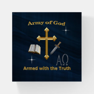 Christian Army of God Paperweight