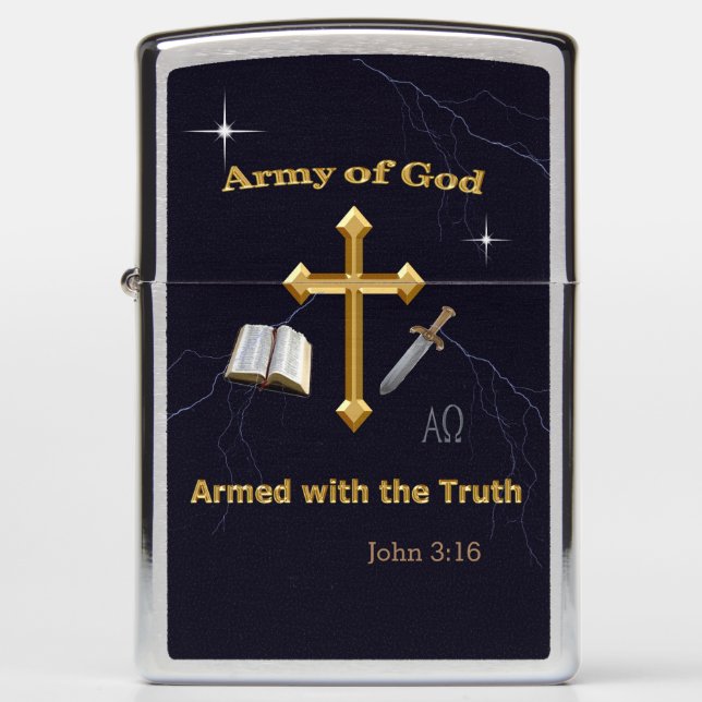 Christian Army of God Zippo Lighter (Front)