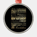 Christian Art - Books Of The New Testament. Metal Ornament at Zazzle