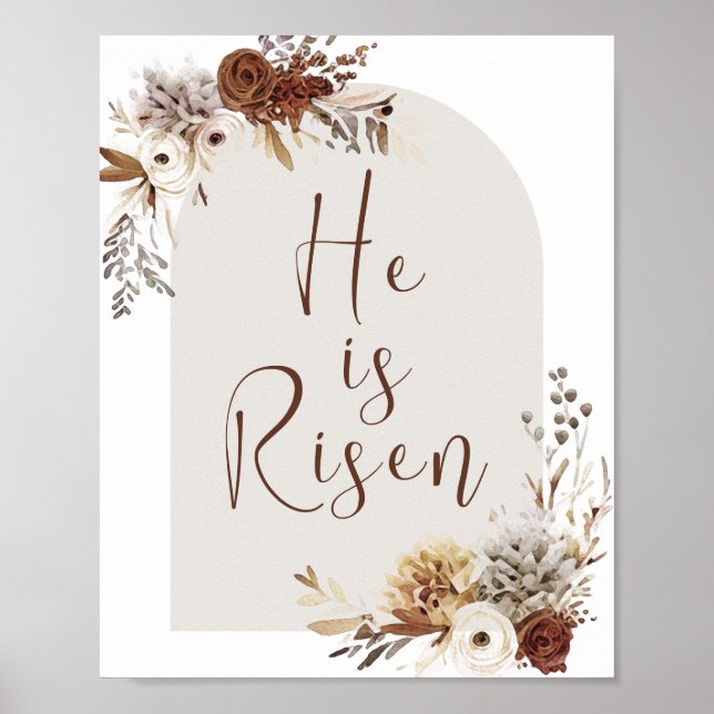 Christian Art Easter He is Risen  Poster (Front)