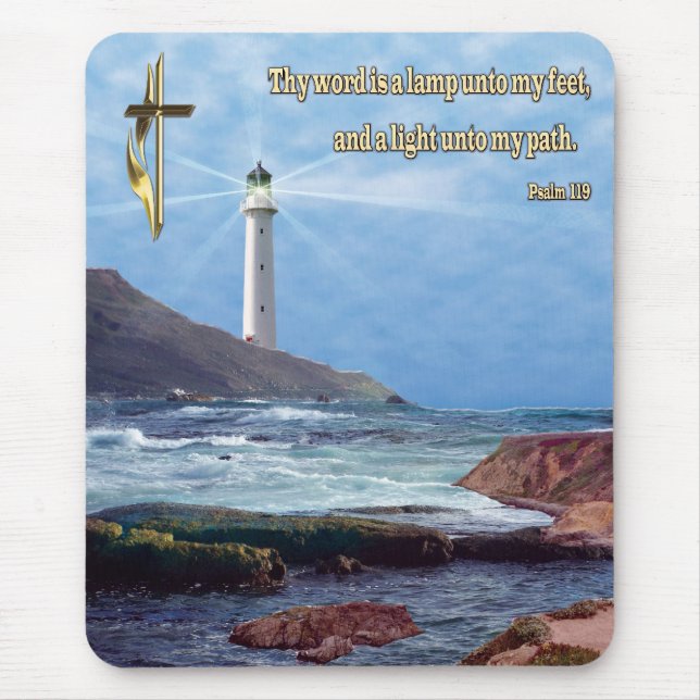 Christian art mousepad psalm 119 (Front)