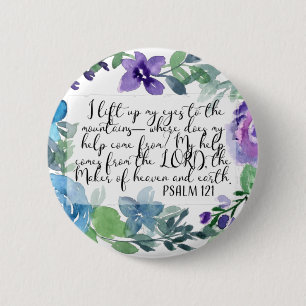 Christian art Psalm 121 Button