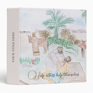 Christian Artwork The good Samaritan 3 Ring Binder