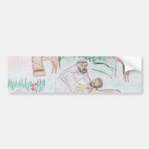 Christian Artwork The good Samaritan Bumper Sticker