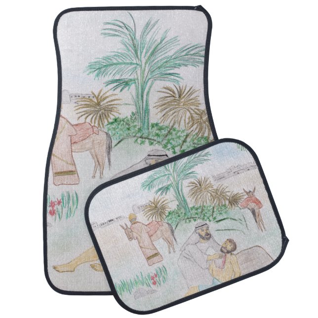 Christian Artwork The good Samaritan Car Floor Mat (Set)
