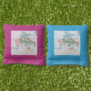Christian Artwork The good Samaritan Cornhole Bags