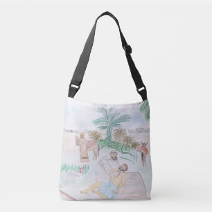 Christian Artwork The good Samaritan Crossbody Bag