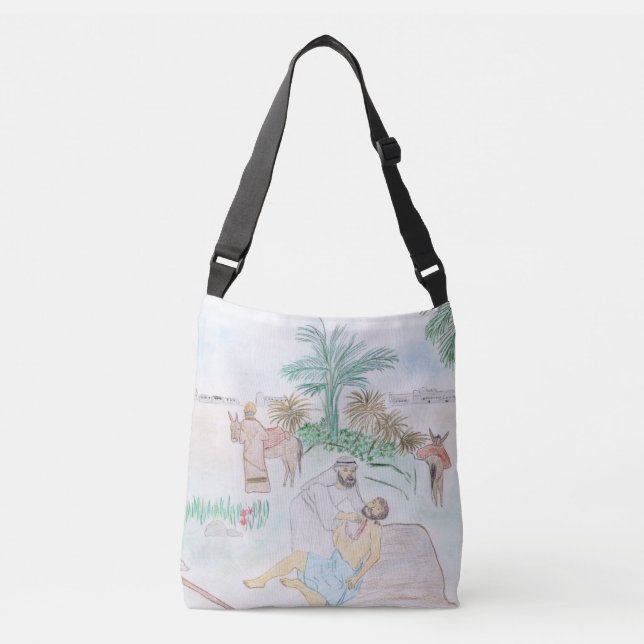 Christian Artwork The good Samaritan Crossbody Bag (Front)