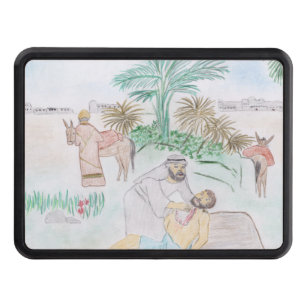 Christian Artwork The good Samaritan Hitch Cover
