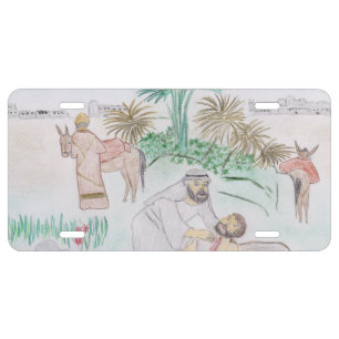 Christian Artwork The good Samaritan License Plate