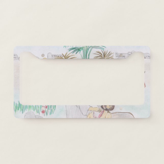 Christian Artwork The good Samaritan License Plate Frame (Front)