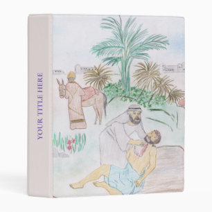 Christian Artwork The good Samaritan Mini Binder