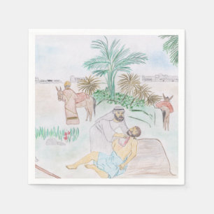 Christian Artwork The good Samaritan Napkins