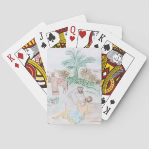 Christian Artwork The good Samaritan Poker Cards