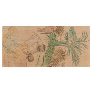 Christian Artwork The good Samaritan Wood Flash Drive