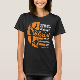 Christian Athlete Apparel Sports Philippians 4 13  T-Shirt